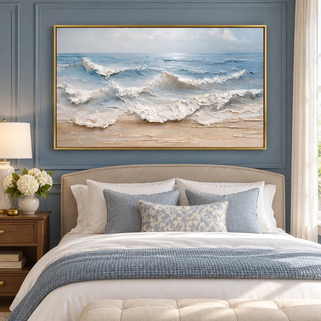 TA2913 gold frame in a distinct closer medium home interior