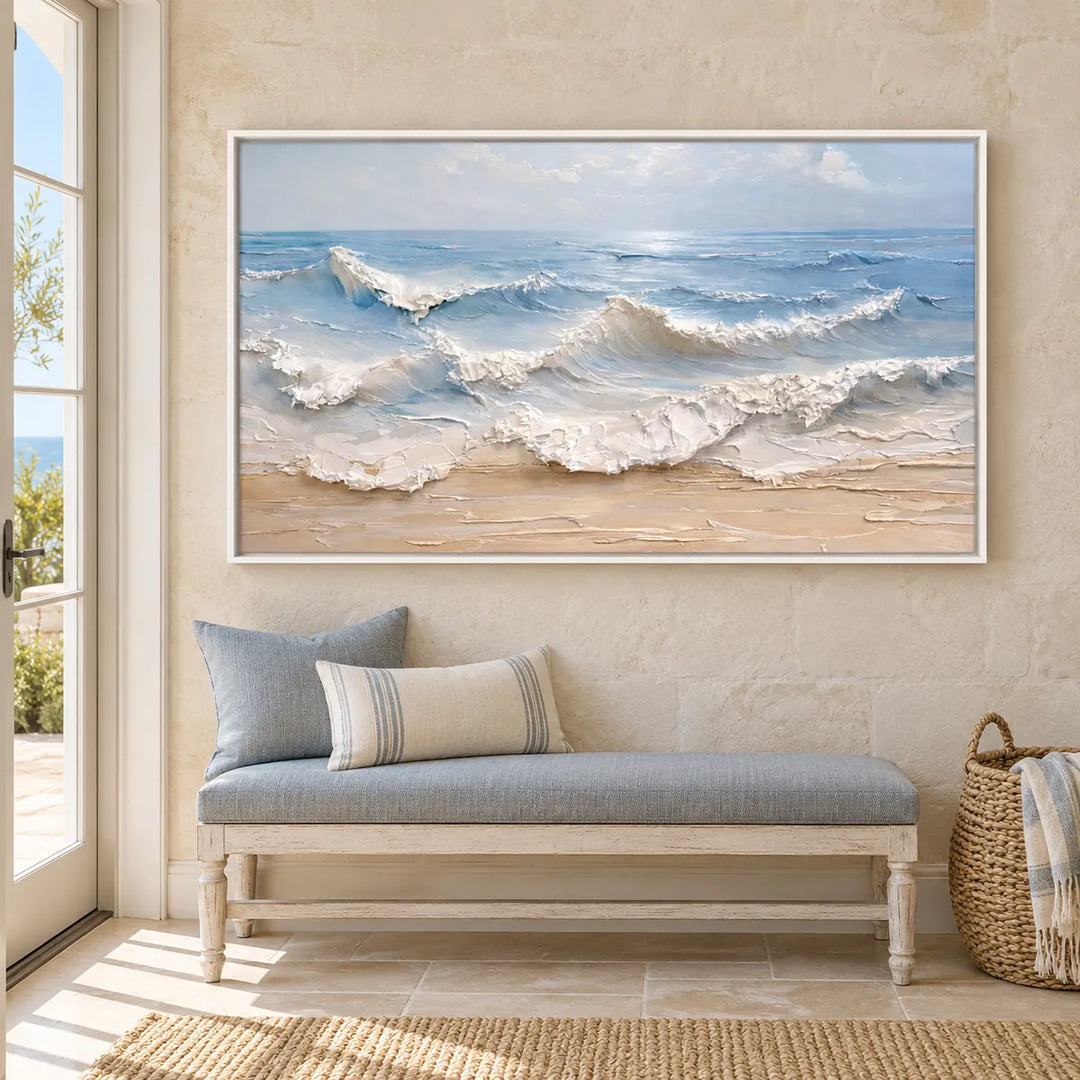 TA2913 white frame in a distinct closer medium home interior