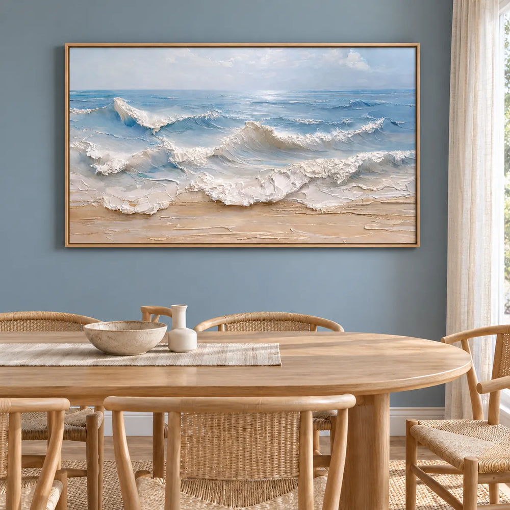 TA2913 wood frame in a distinct closer medium home interior