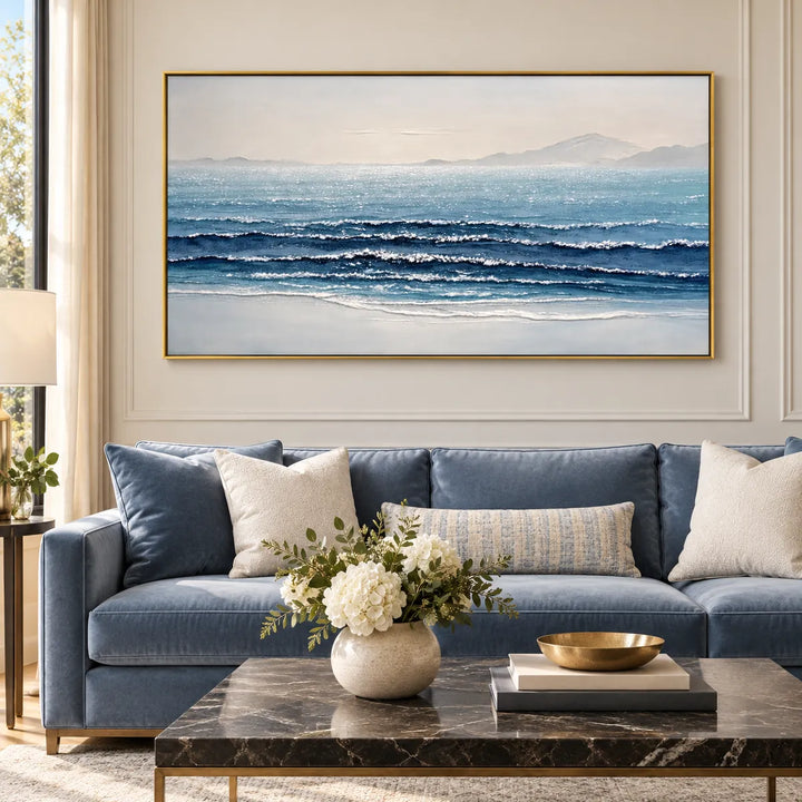 TA2914 gold frame in a styled home interior, approved medium scene