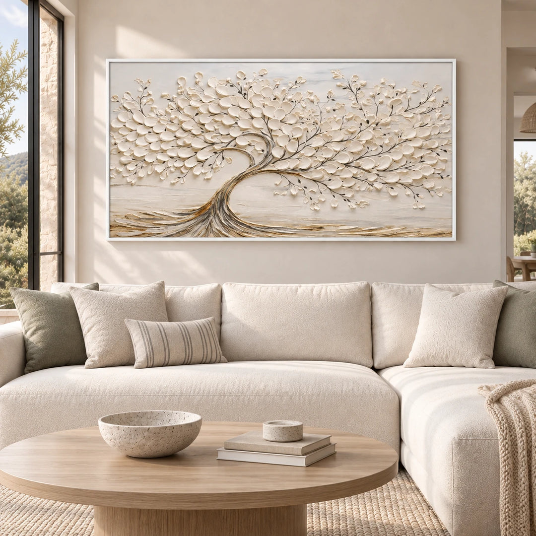 TA2915 white frame in approved medium interior scene