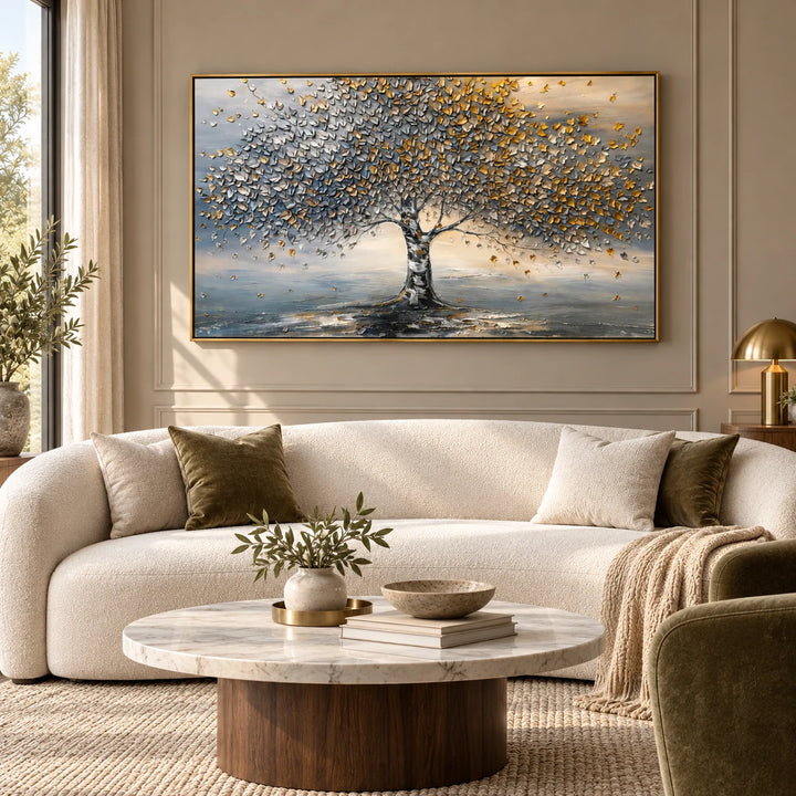 TA2916 gold frame in a styled home interior, approved medium scene