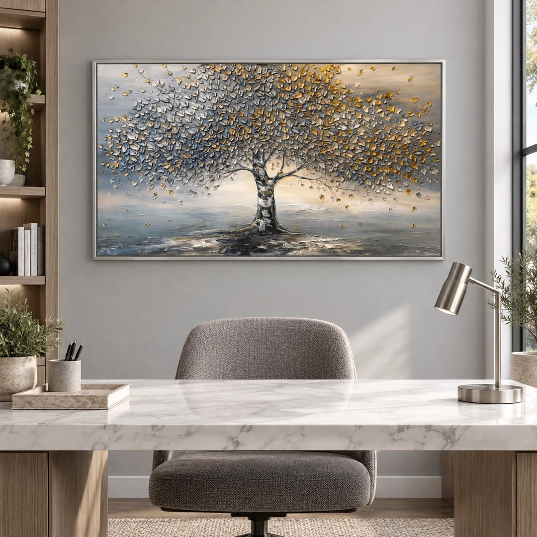 TA2916 silver frame in a styled home interior, approved medium scene