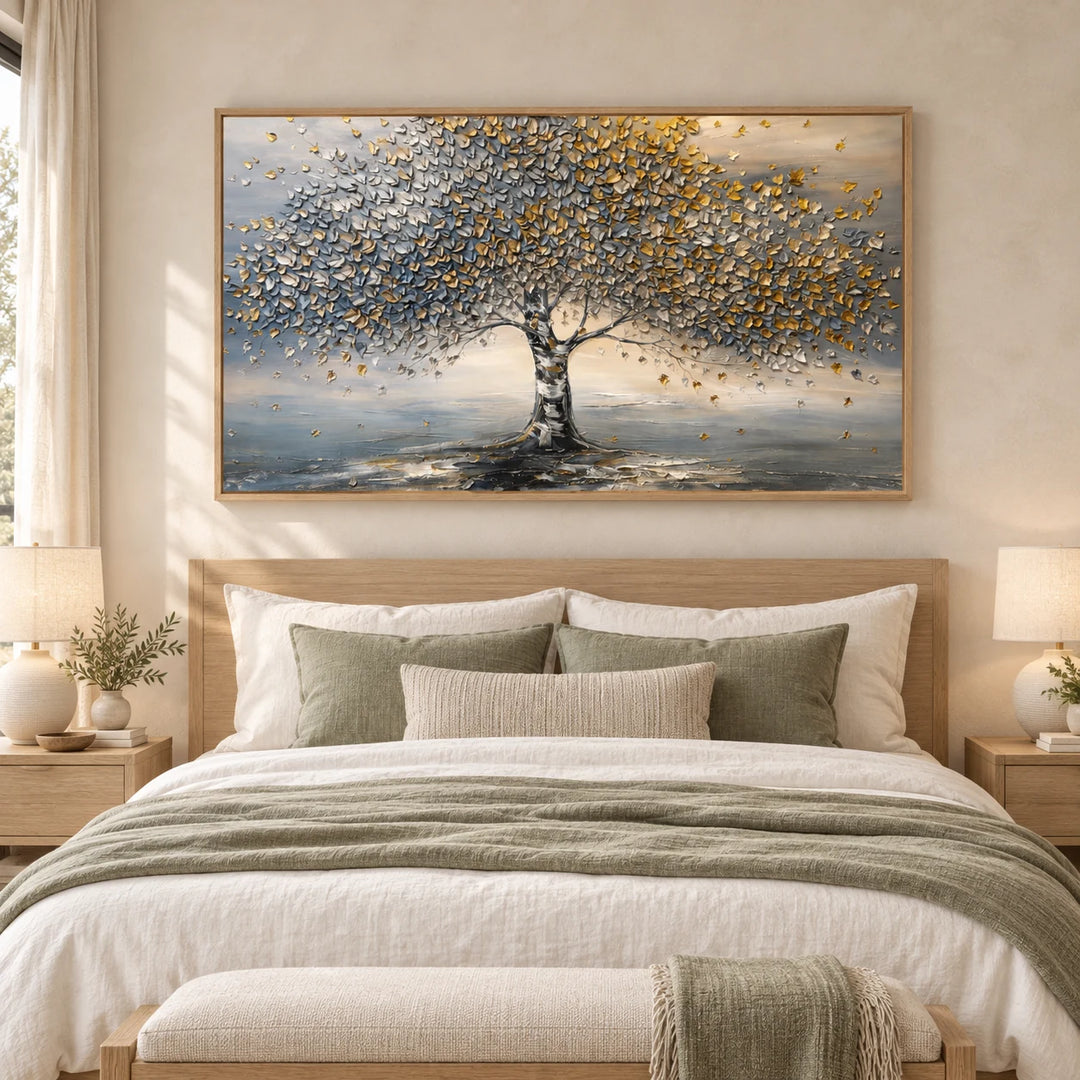 TA2916 wood frame in a styled home interior, approved medium scene