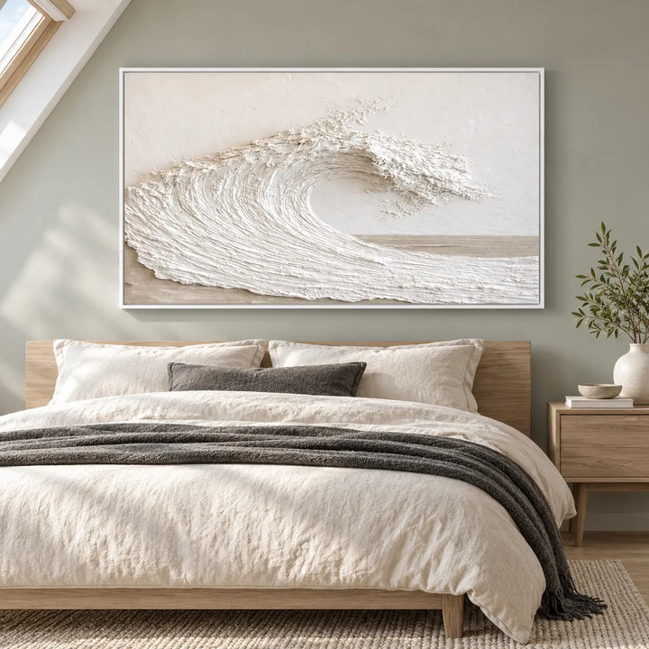 TA2917 white frame in a distinct closer medium home interior