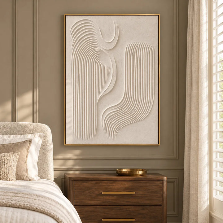 TA2923 gold frame in a distinct closer medium home interior