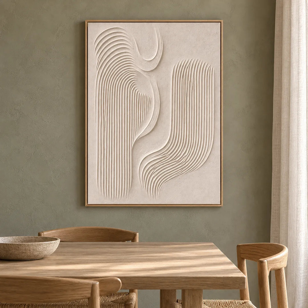 TA2923 wood frame in a distinct closer medium home interior