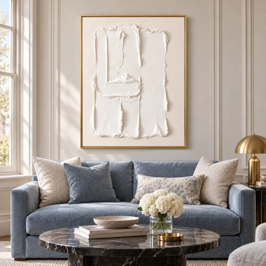 TA2924 gold frame in a styled home interior, approved medium scene