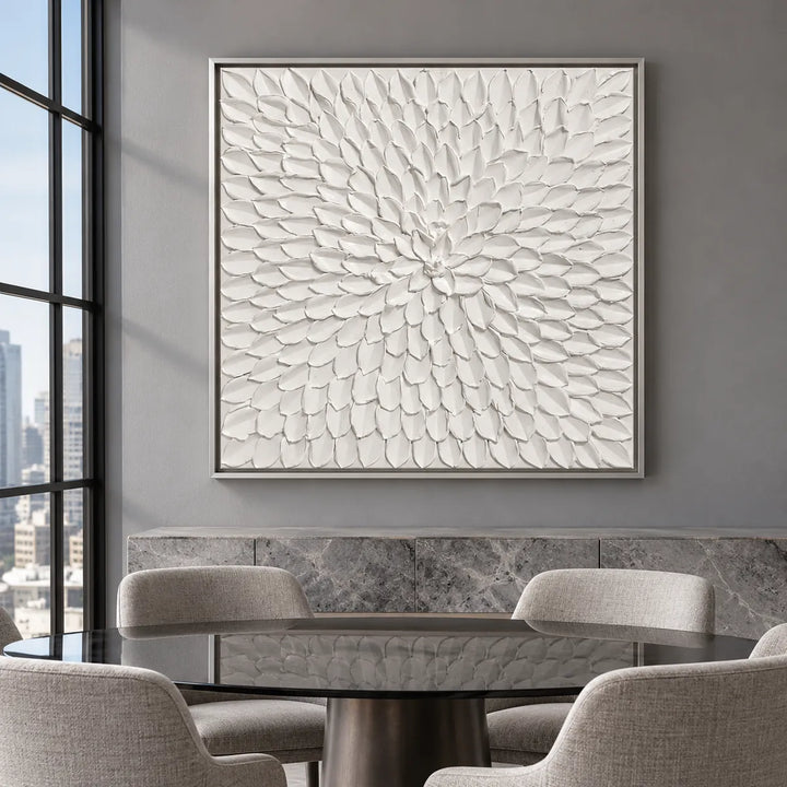 TA2925 silver frame in a distinct closer medium home interior