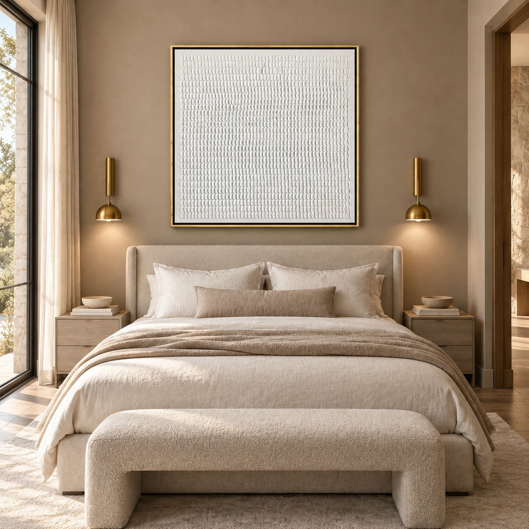 TA2926 gold frame in a closer medium home interior scene