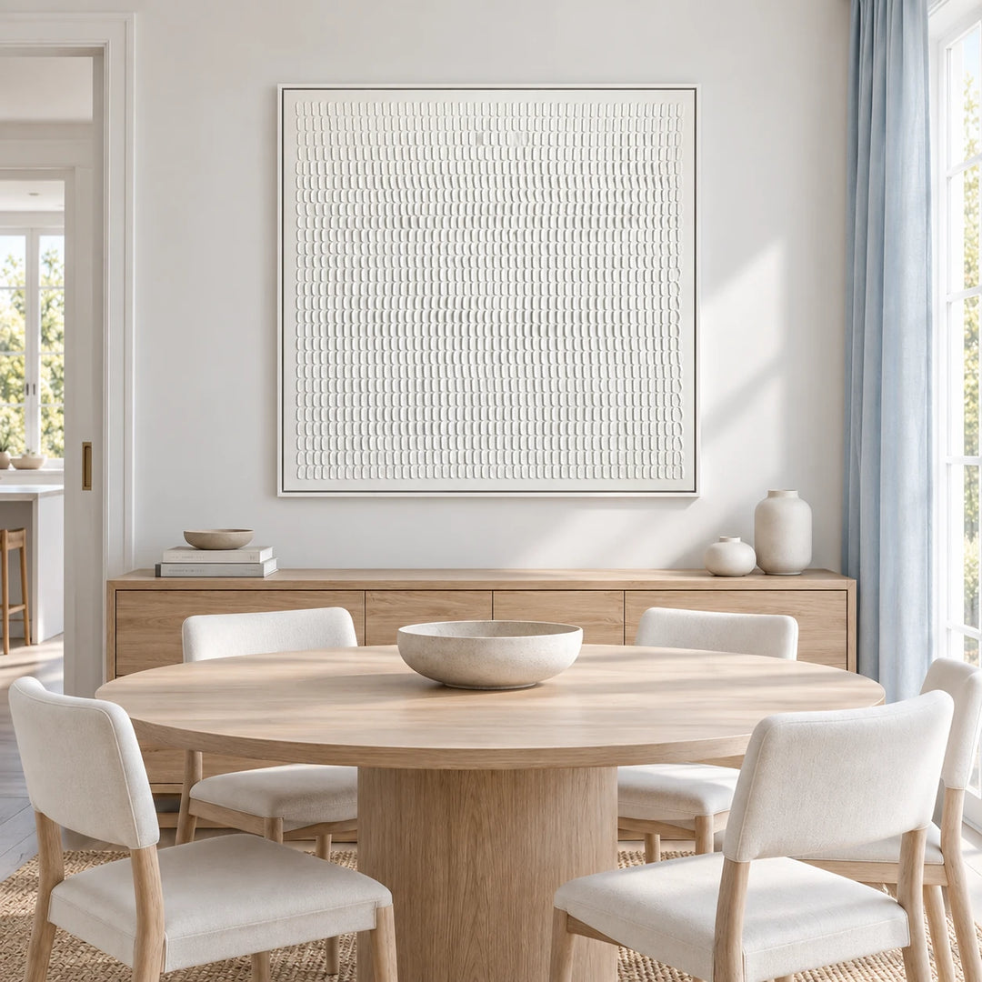TA2926 white frame in a closer medium home interior scene