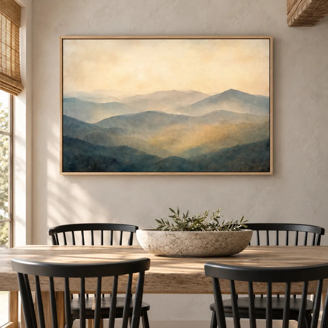 TA2930 wood frame in a styled home interior, approved medium scene