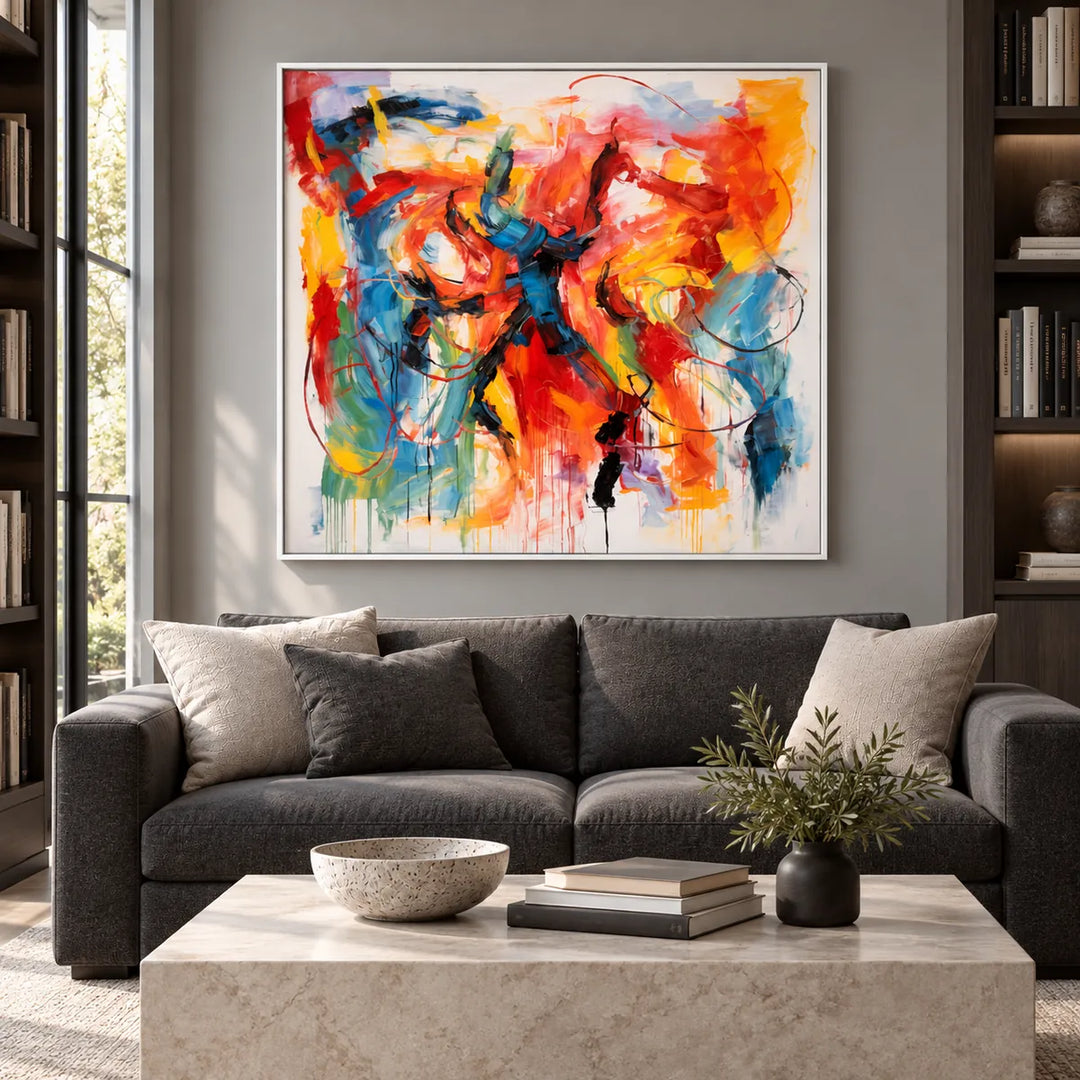 TA2932 white frame in a styled home interior, approved medium scene
