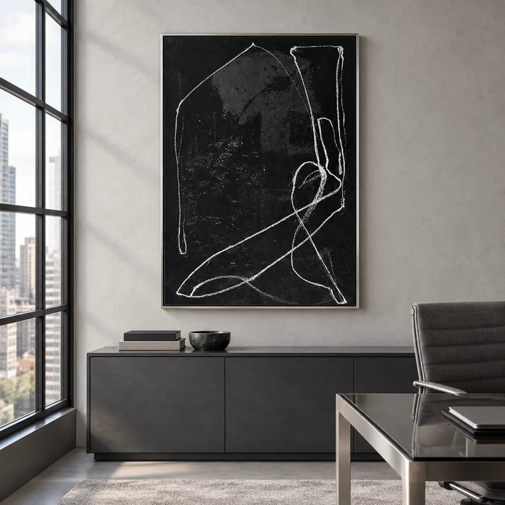 TA2935 silver frame in a distinct closer medium home interior