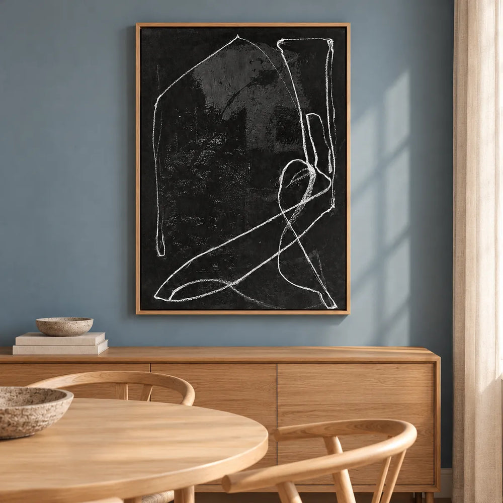 TA2935 wood frame in a distinct closer medium home interior