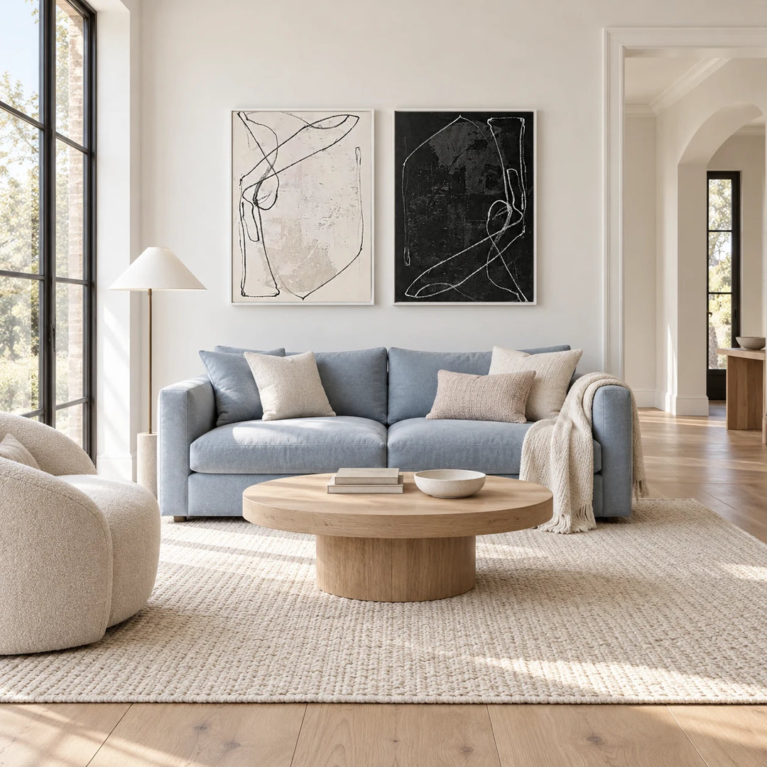 TA2936 white frame in a complete home interior scene