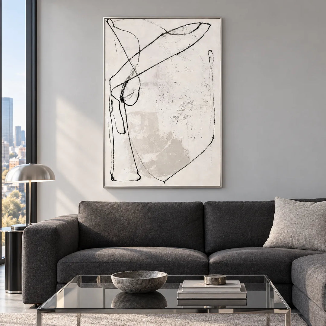 TA2937 silver frame in a styled home interior, approved medium scene