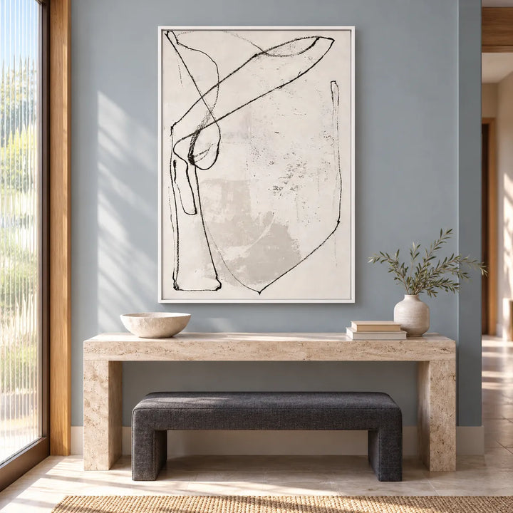 TA2937 white frame in a styled home interior, approved medium scene