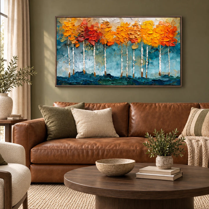 TA2938 dark-wood frame in a styled home interior, approved medium scene