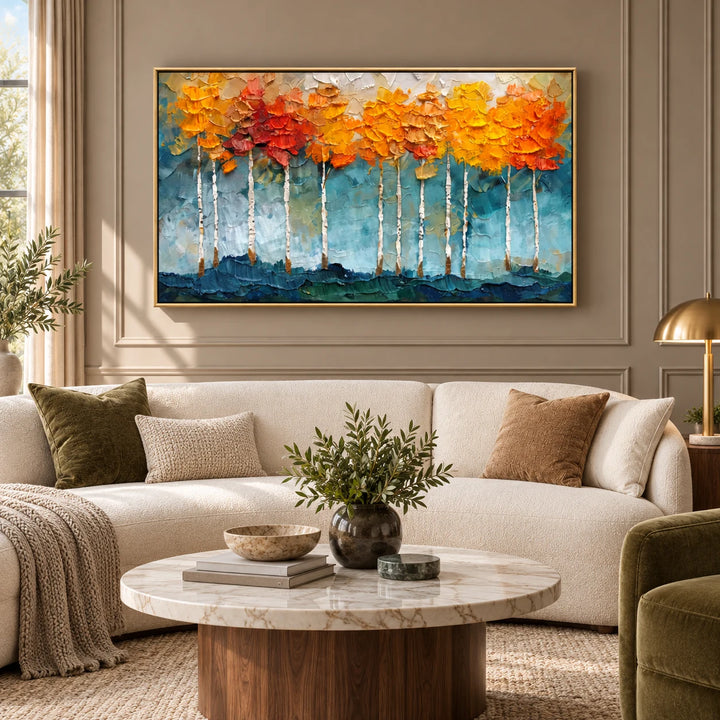 TA2938 gold frame in a styled home interior, approved medium scene