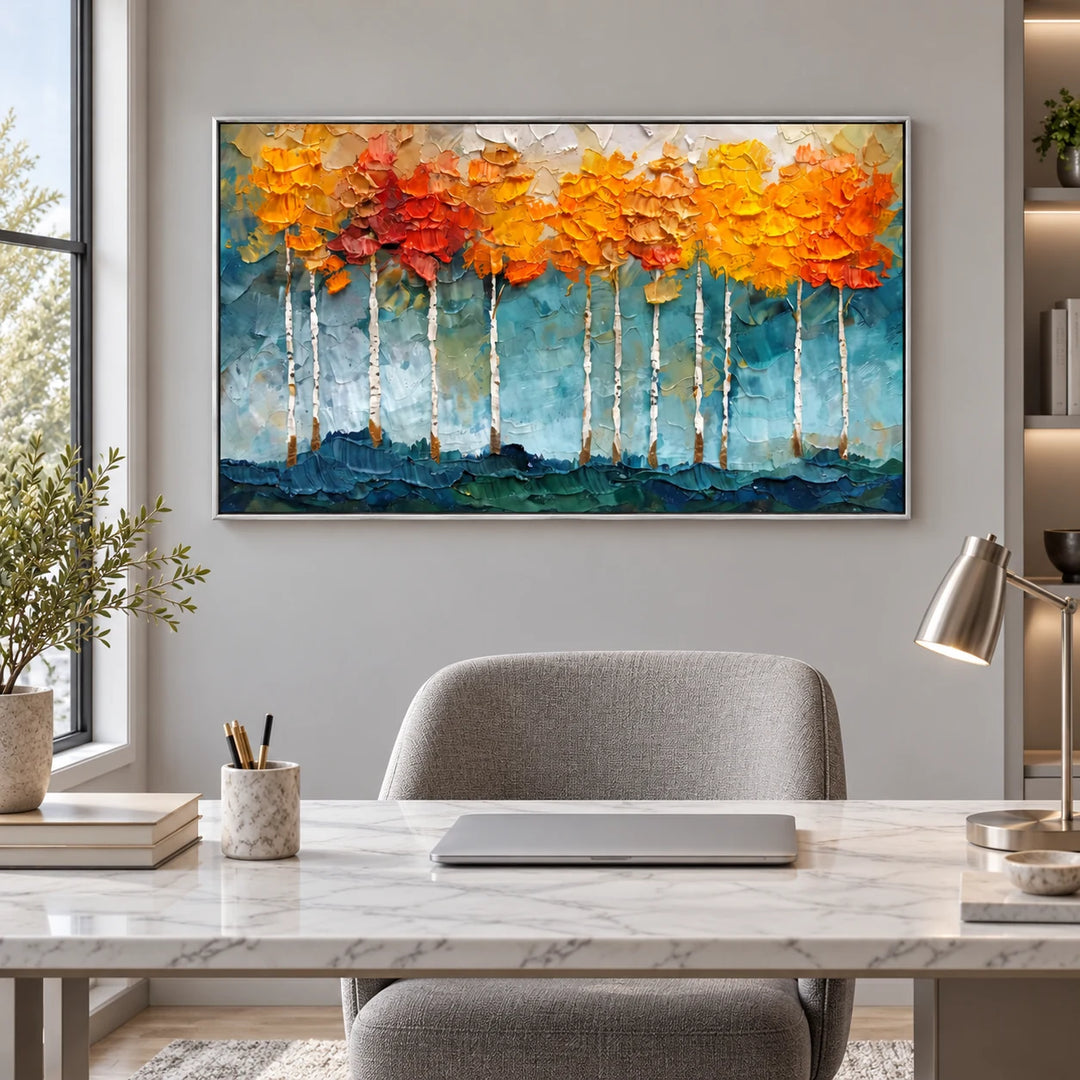TA2938 silver frame in a styled home interior, approved medium scene