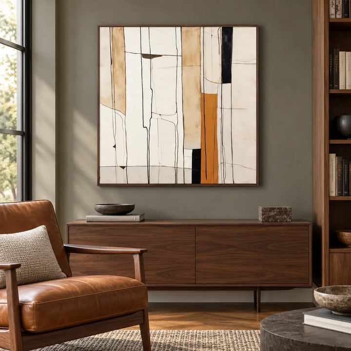 TA2939 dark-wood frame in a distinct closer medium home interior