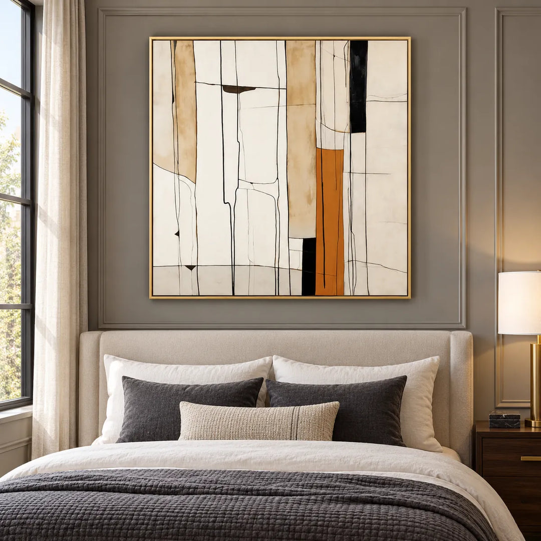 TA2939 gold frame in a distinct closer medium home interior