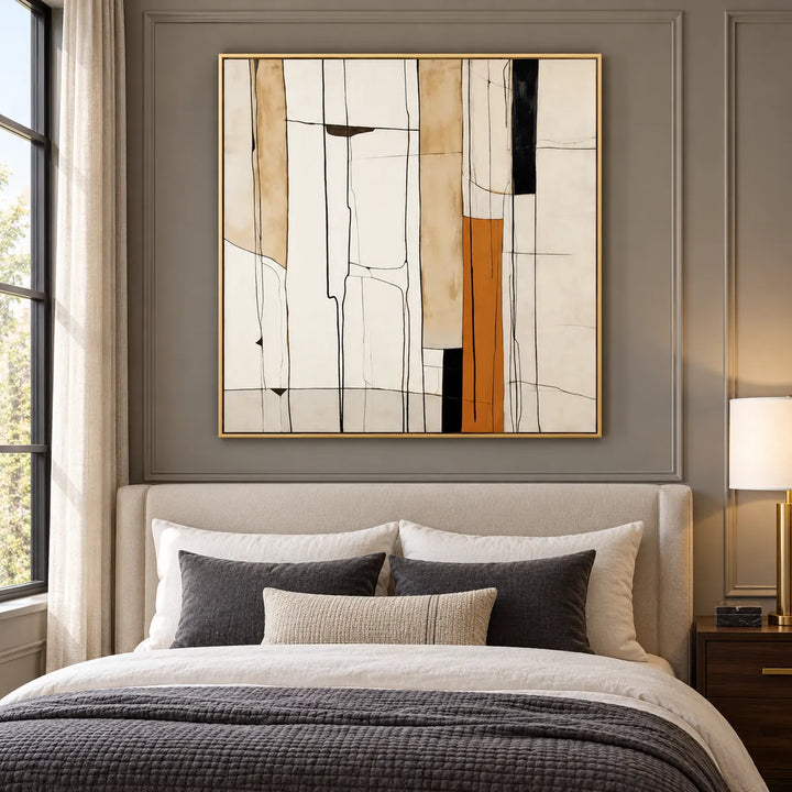 TA2939 gold frame in a distinct closer medium home interior