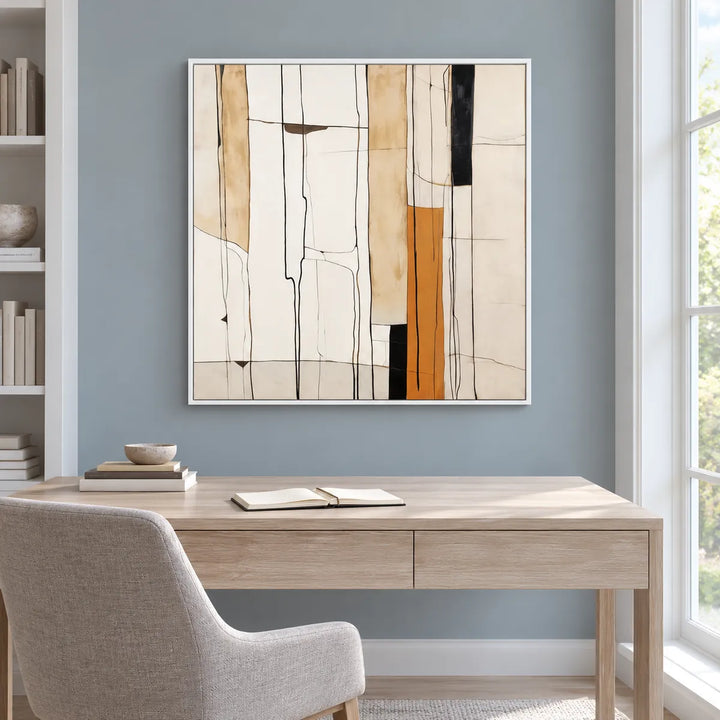 TA2939 white frame in a distinct closer medium home interior