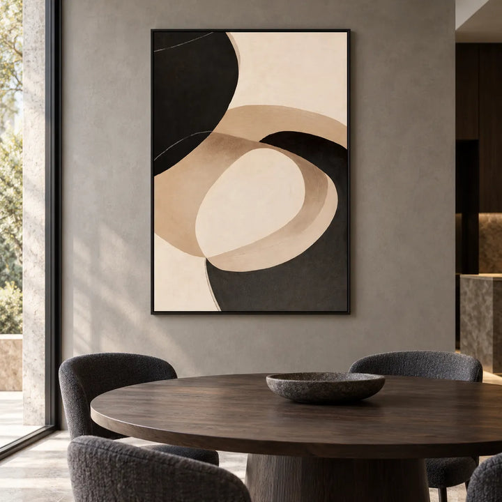 TA2942 black frame in a distinct closer medium home interior