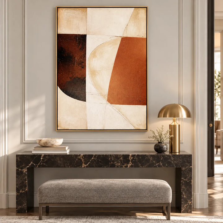 TA2943 gold frame in a styled home interior, approved medium scene