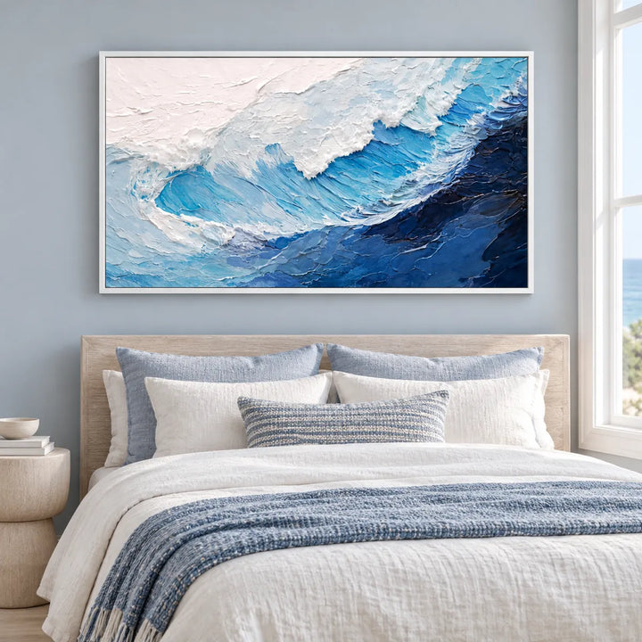 TA2944 white frame in a distinct closer medium home interior