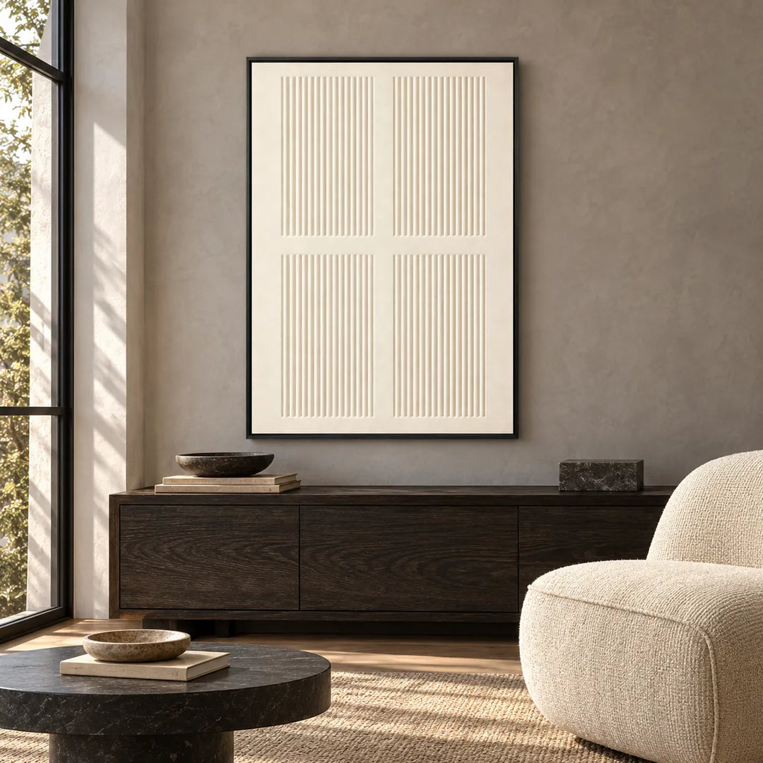 TA2946 black frame in a distinct closer medium home interior