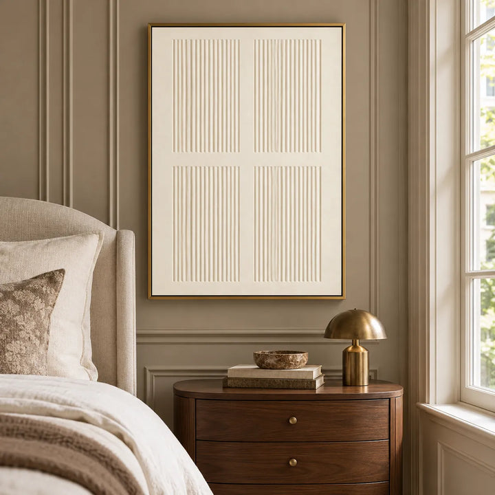 TA2946 gold frame in a distinct closer medium home interior