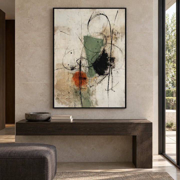 TA2948 black frame in a distinct closer medium home interior