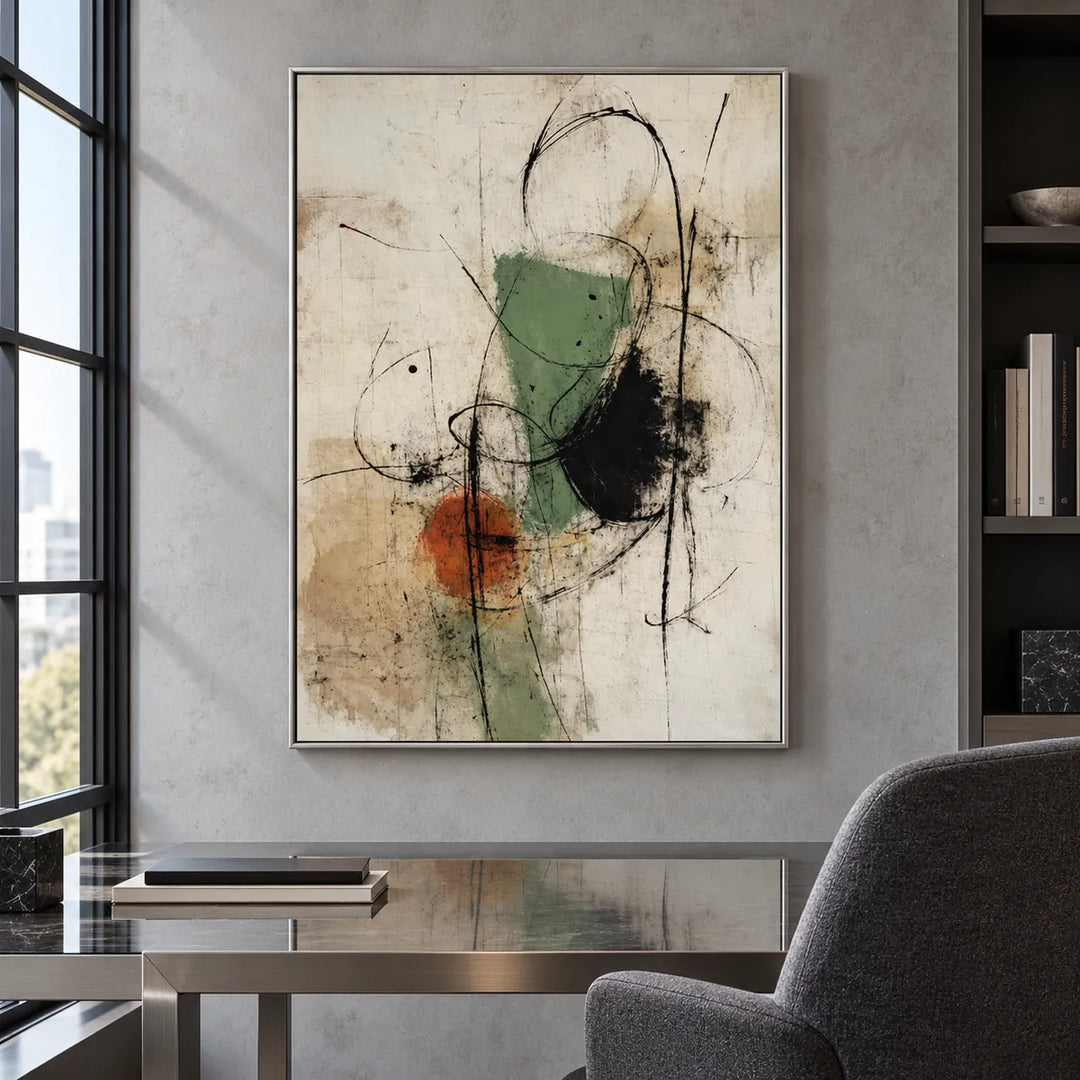 TA2948 silver frame in a distinct closer medium home interior