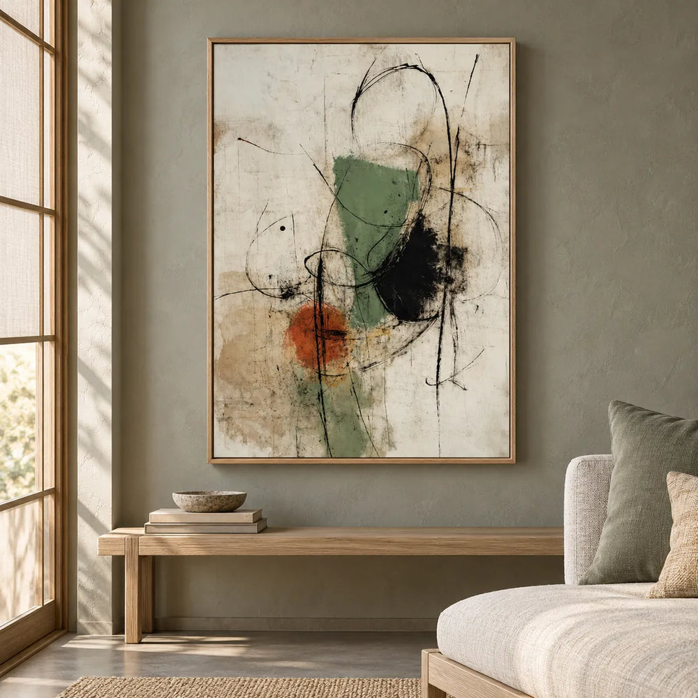 TA2948 wood frame in a distinct closer medium home interior