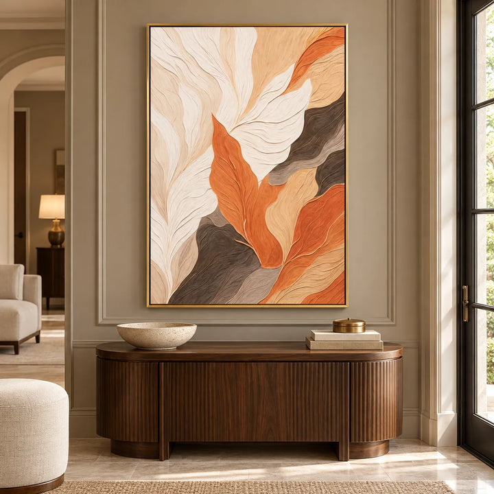 TA3002 gold frame in a distinct closer medium home interior