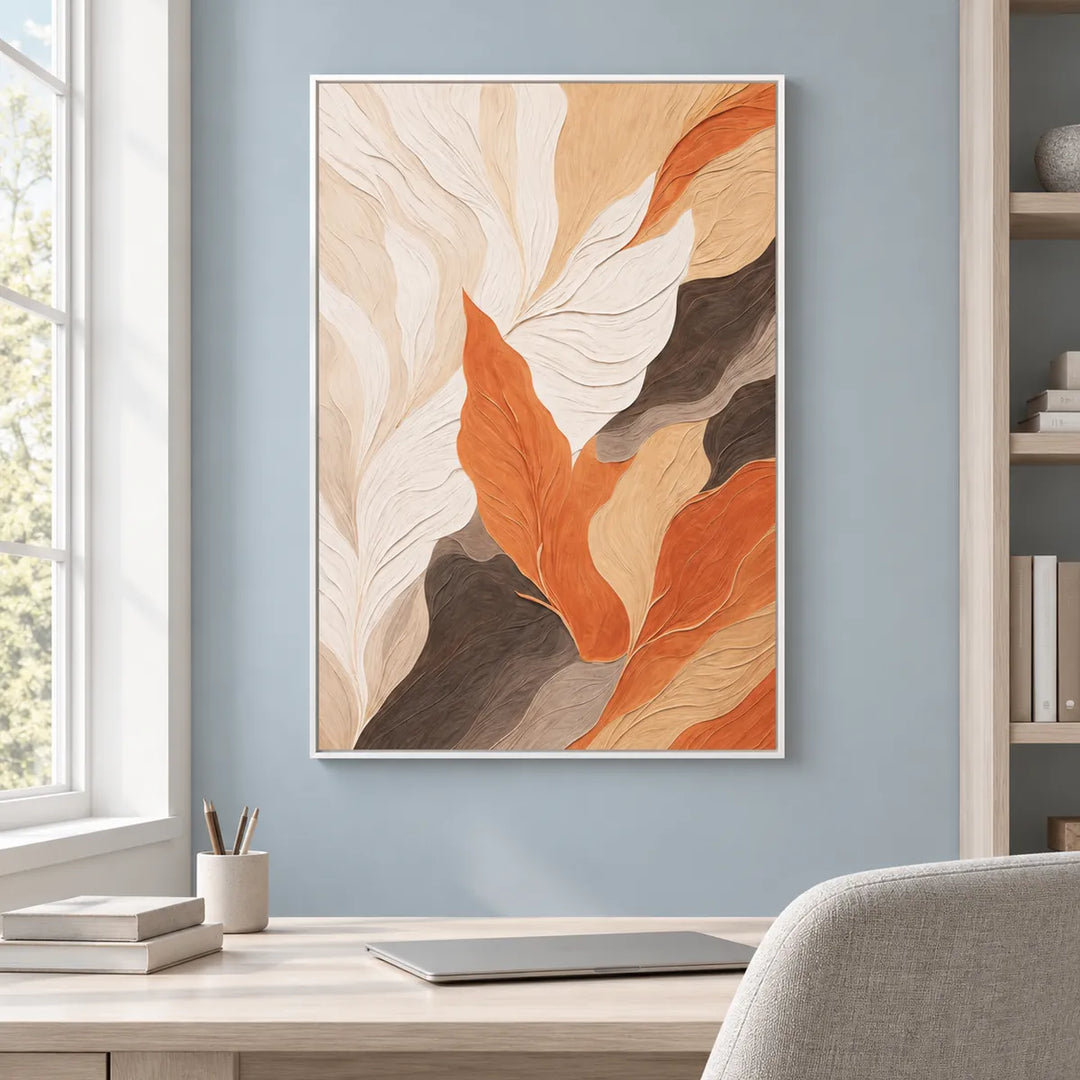 TA3002 white frame in a distinct closer medium home interior