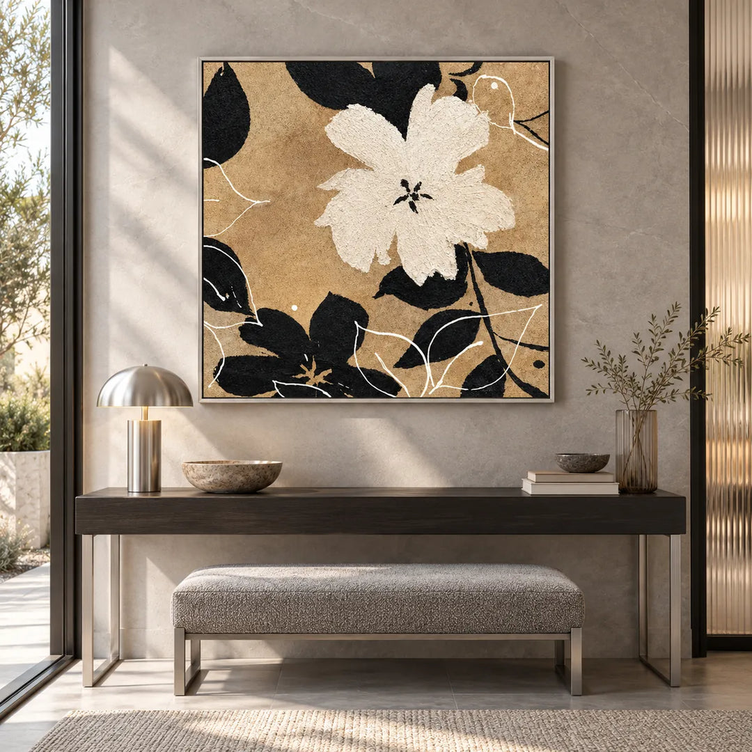 TA3005 silver frame in a styled home interior, approved medium scene