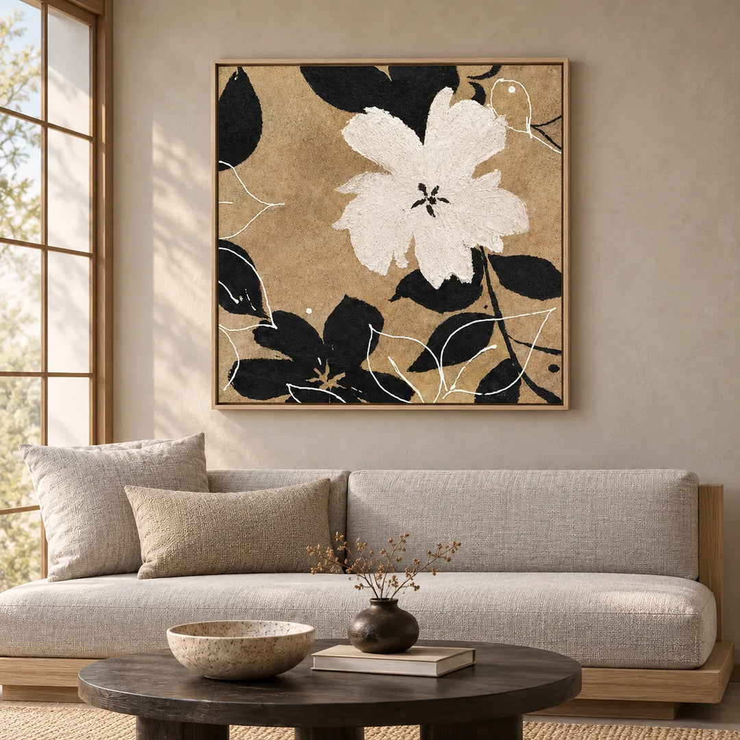 TA3005 wood frame in a styled home interior, approved medium scene
