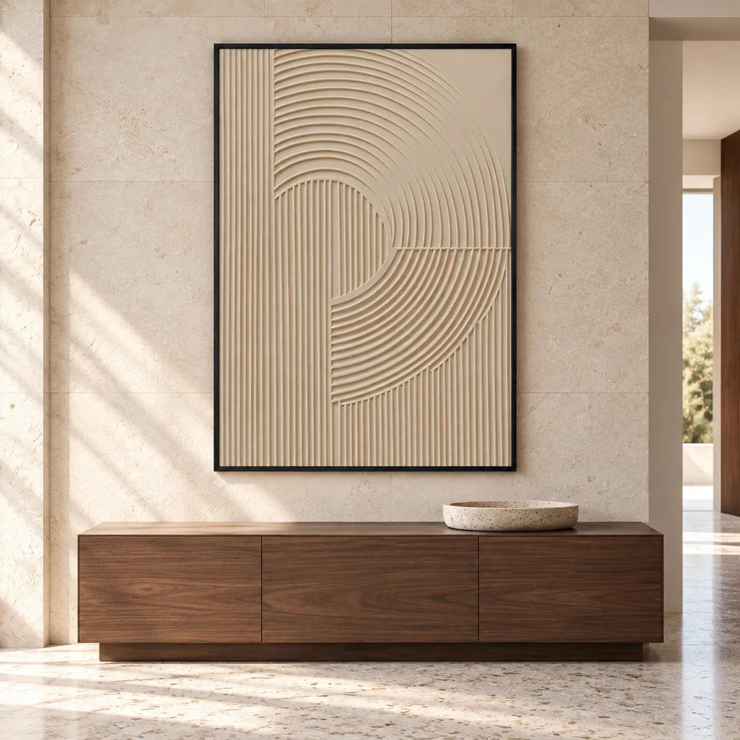 TA3013 black frame in a furnished room, medium view