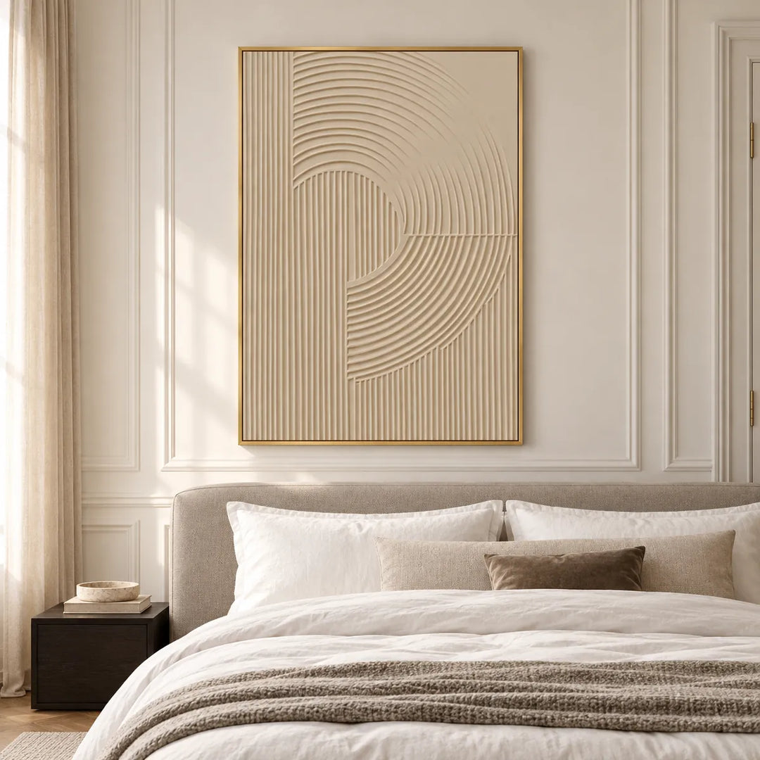 TA3013 gold frame in a furnished room, medium view
