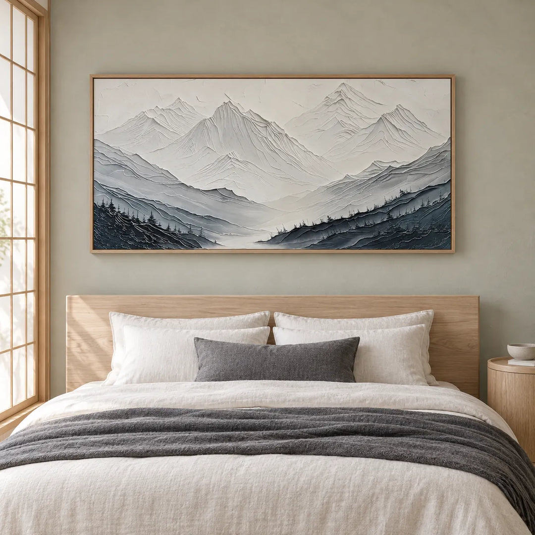 TA3014 Wood Frame in a distinct furnished home, medium view