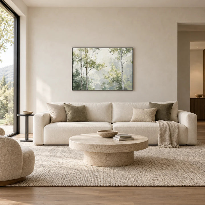 TA3015 black frame in a complete home interior scene