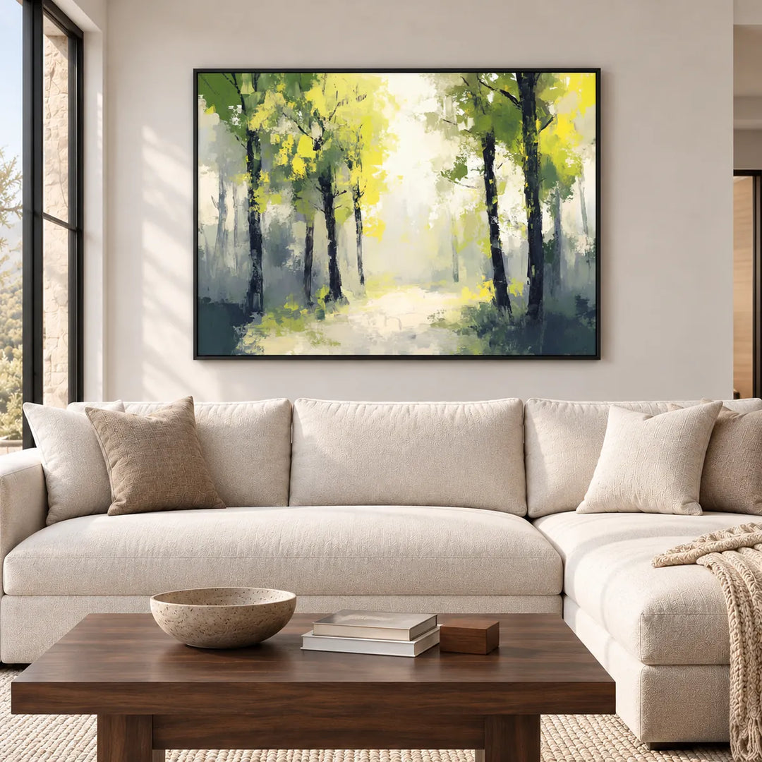 TA3016 black frame in a furnished room, medium view
