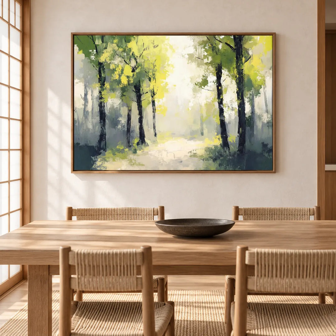 TA3016 light coffee frame in a furnished room, medium view