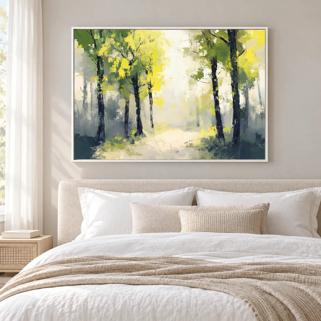 TA3016 white frame in a furnished room, medium view