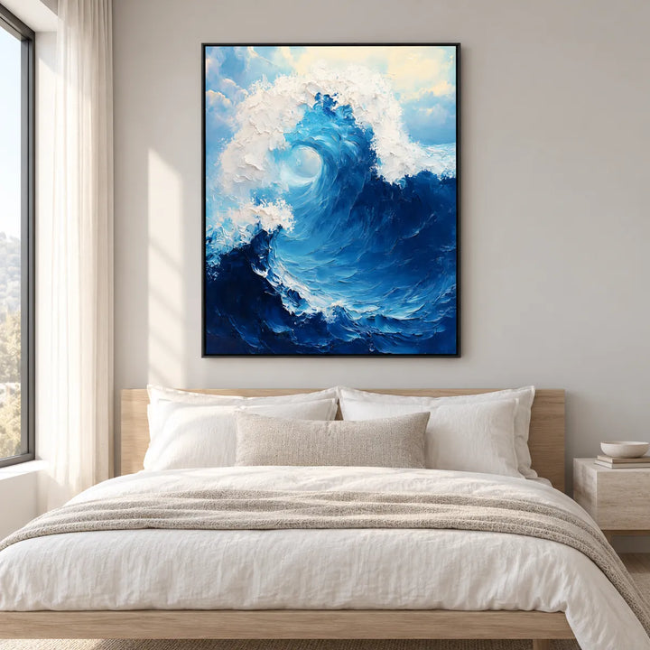TA3018 black frame in a furnished room, medium view