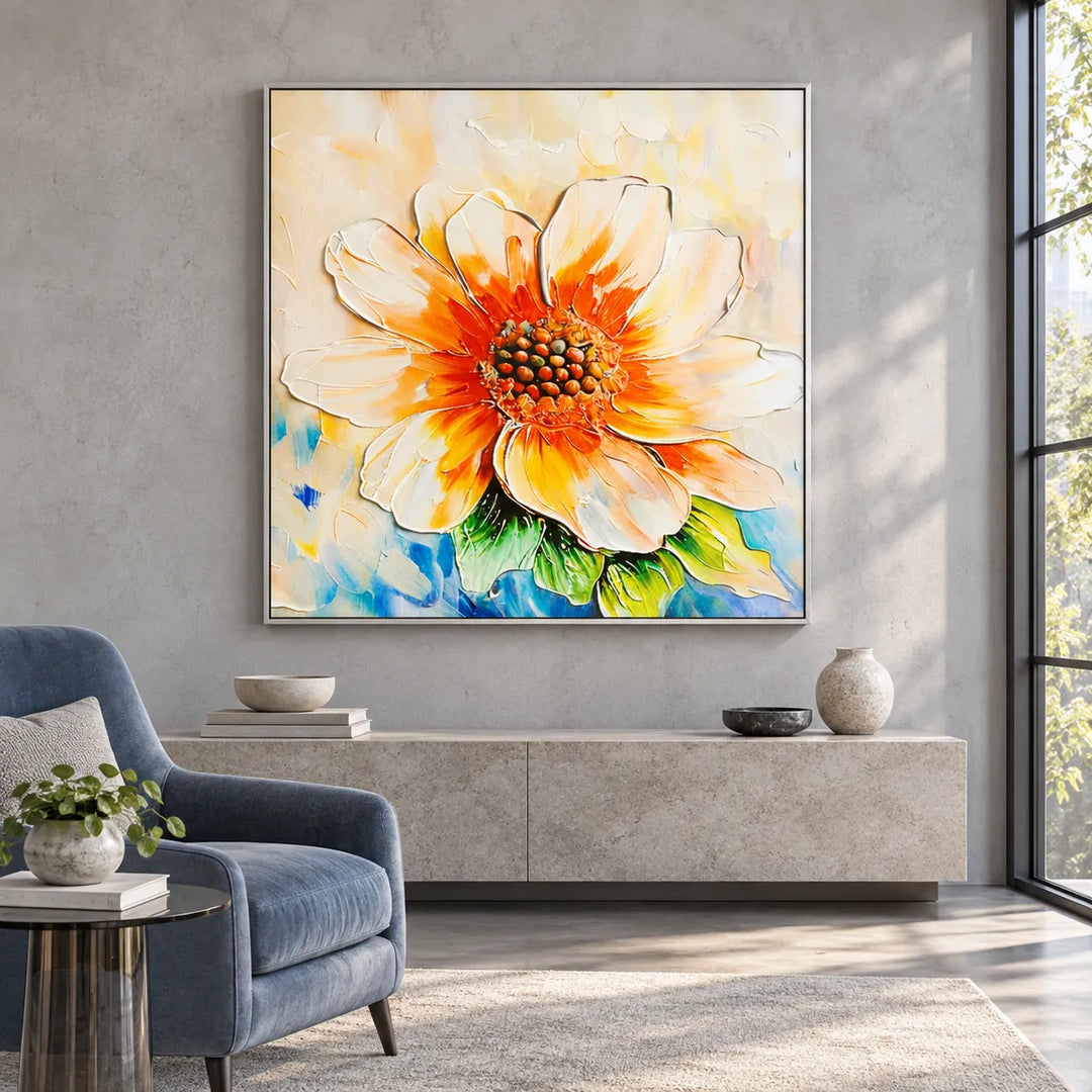 TA3019 Silver Frame in a distinct furnished home, medium view